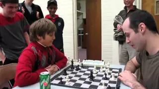 IM Greg Shahade vs 10 year old chess master