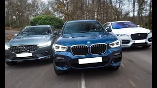 2018 BMW X3 xDrive20d M Sport vs. 2018 Volvo XC60 D4 R-Design vs. 2018 Jaguar F-Pace R-Sport