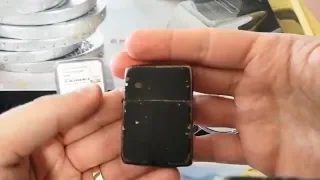 A Piece of History - The Original WW2 Black Crackle Zippo Lighter!