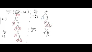 Ch1 - 53 and 54 : Simplify the cube root