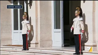 Il premier Giuseppe Conte arrivato al Quirinale per il giuramento del governo