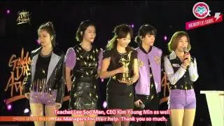 [HeartfxSubs] 130120 f(x) - Golden Disk Awards Bonsang (eng)