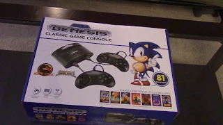 Unboxing The Sega Genesis Classic Game Console