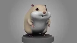 Starry Sky- 3D Character (ROBO, the hamster)