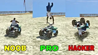 Noob Vs PRO Vs HACKER en Gta San Andreas !