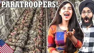 Indians REACT to Paratroopers Static Line Jump From C-17