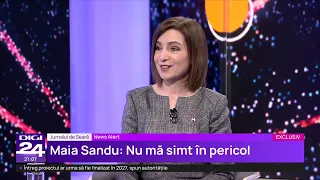 Maia Sandu: Nu are cum să ajungă în Moldova. Ucraina e scutul nostru și avem prieteni puternici