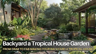 From Drab to Fab Making Your Backyard a Tropical House Garden Paradise