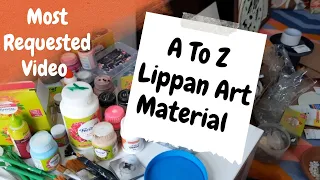 Lippan Art Course Part - 4 / Lippan Art Material की पुरी जानकारी / Lippan Art Work Tutorial