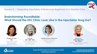 Roundtable Discussion 2 - What Should the HIV Clinic Look Like in the Injectable Drug Era?
