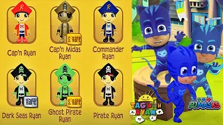 Tag with Ryan PJ Masks Catboy vs All Pirate Costumes - All Characters Unlocked Combo Panda Gameplay