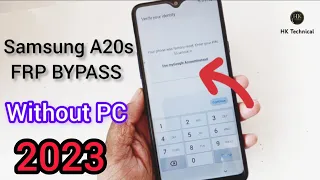 Samsung A20s FRP Bypass/Unlock Google Account Android 11 Without Pc 2023