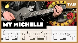 Guns N' Roses - My Michelle (Slash) - Guitar Tab | Lesson | Cover | Tutorial (Enya Nova Go Sonic)