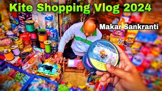 Kite Shopping 2024 Kite Flying Makar Sankranti Uttarayan Basant Lohri Patang Mono Kite Manja Unbox