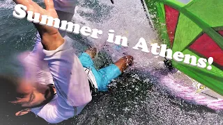 Summer in Athens-Our Windsurfing paradise!