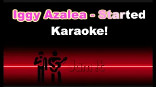 Iggy Azalea - Started [Full band Karaoke - REAL Instruments]