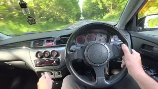 Mitsubishi Evo 7 POV drive in Suffolk, England (June 2021)