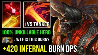 WTF +420 Infernal Burn Per Second Crazy Doom Hard Carry 1010 GPM with 13Min Radiance Dota 2