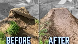 COMPLETELY Rebuilding A Dirt BMX Lip After MAJOR FLOOD!