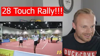 Rob Reacts to... Sepak Takraw Longest Rally | 28 Touches