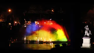Water screen projection mapping at Švėkšna town, Lithuania 2021