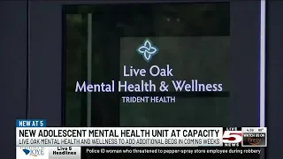 VIDEO: Live Oak Adolescent Mental Health unit filling fast