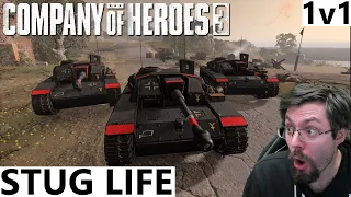 STUG LIFE! - Hans(US) vs ImperialDane(WEHR) 1v1- Company of Heroes 3