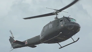 Bell UH-1H Iroquois flying Display at RNAS Yeovilton Air Day 2015 G-HUEY