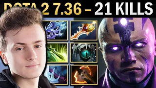 Anti-Mage Dota 2 7.36 Miracle with 21 Kills and Moon - TI13