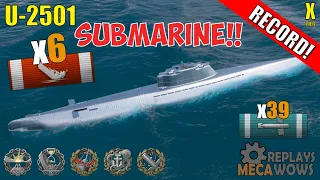 SUBMARINE U-2501 6 Kills & 227k Damage | World of Warships Gameplay