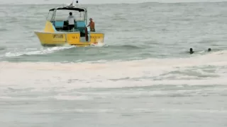 Rescue during Huge Waves at the Wedge