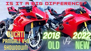 2022 VS 2018 Ducati Panigale V4S | Is the older Panigale V4S better? | Old VS New Difference