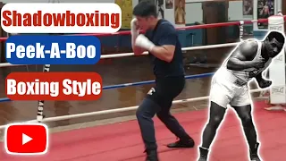 Shadowboxing Peek-A-Boo Boxing Style #shorts #peekabooboxingstyle #shadowboxing