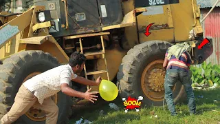 Update Funny PRANK with Popping balloons | Crazy REACTION with Popping Balloon Prank - So Funny