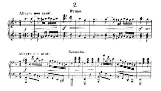 Johannes Brahms - WoO 1, Hungarian Dance No.2 (Piano, 4 Hands) (Katsaris, Mercier)