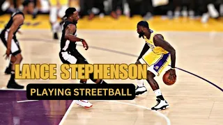 Lance Stephenson having fun playing streetball in the NBA