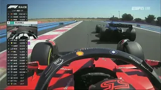 Carlos Sainz onboard overtake on Fernando Alonso  French GP 2022