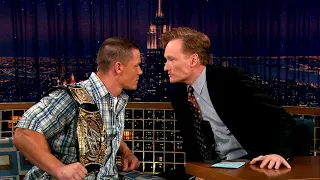 John Cena & Conan Have A Stare Down - "Late Night With Conan O'Brien"