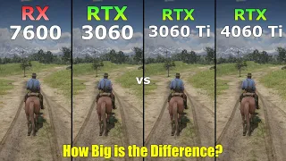 RTX 4060 Ti vs RTX 3060 Ti vs RTX 3060 vs RX 7600 - Gaming Test