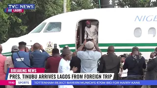 Journalists' Hangout | Pres. Tinubu Arrives Lagos From Foreign Trip