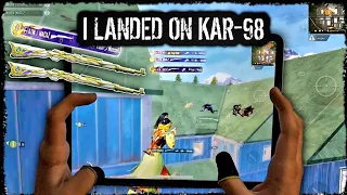 KAR-98 IN LIVIK | BEST 4-FINGERS CLAW IPAD PRO HANDCAM | PUBG MOBILE