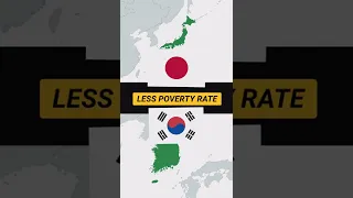 Japan vs South Korea General Comparison Shorts 2022 | @DATAVERSE | #DATAVERSE