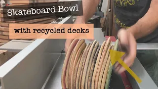 Wood Turning A Bowl From Recycled Skateboards, #1