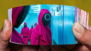 Squid Game Flipbook | Pink soldiers scene Flip Book
