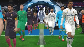 UEFA Champions League Final - Real Madrid vs Barcelona - PES 2017 Gameplay