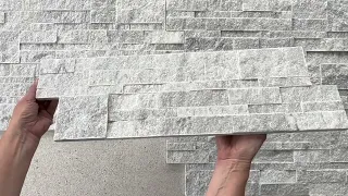 Sparkle Grey Split Face Tiles - Multi Row