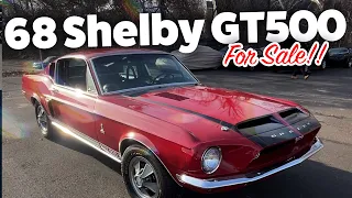 1968 Shelby GT500 SOLD FOR SALE 4 SPEED AC/PS/PB Bob Evans Classics Classic Car For Sale