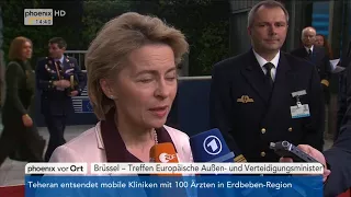 Statements von Sigmar Gabriel und Ursula von der Leyen am 13.11.17