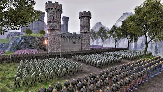 Roman Centurions Lay Siege To Castle Defended by Evil Army - Ultimate Epic Battle Simulator UEBS