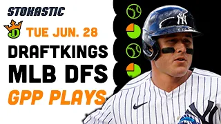 DraftKings MLB Picks Today 6/28 | Low-Owned Plays & Sneaky GPP Stacks Friday